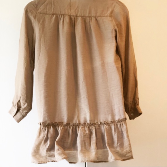 Zara top oversized for a XS Dark Biege - Picture 9 of 10